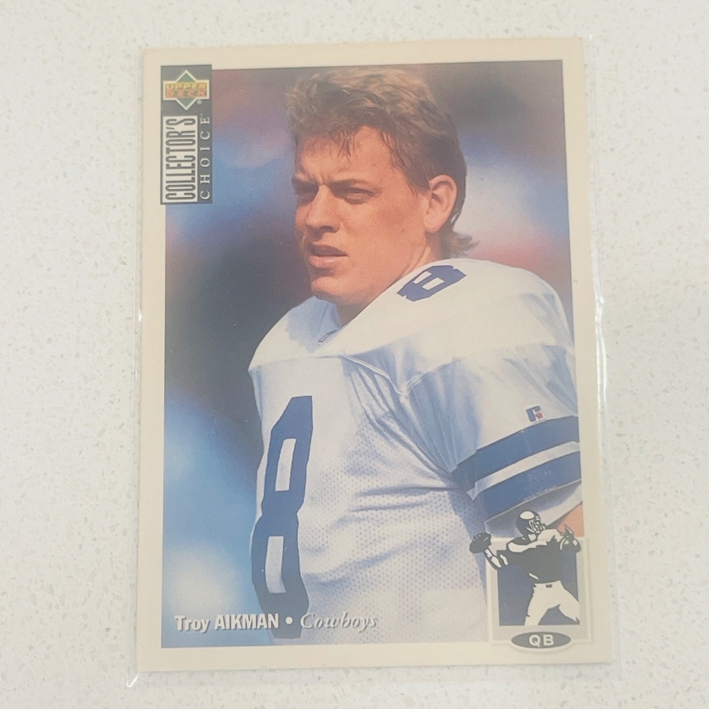 1994 Upper Deck Collector's Choice Troy Aikman 8 Dallas Cowboys Football Card